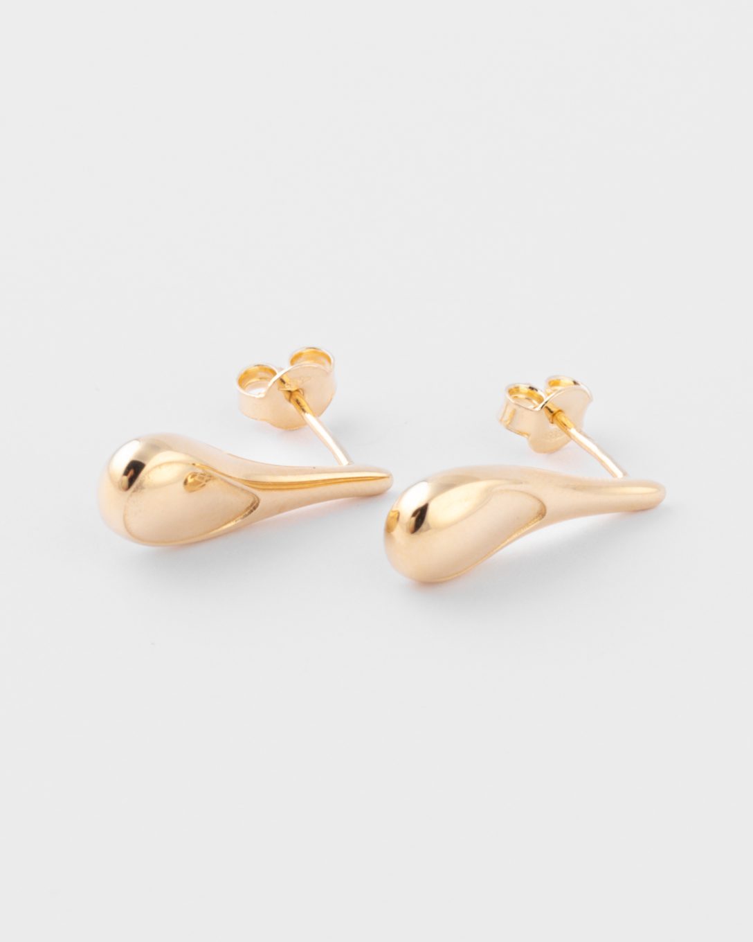 Yellow gold Melted drops earrings