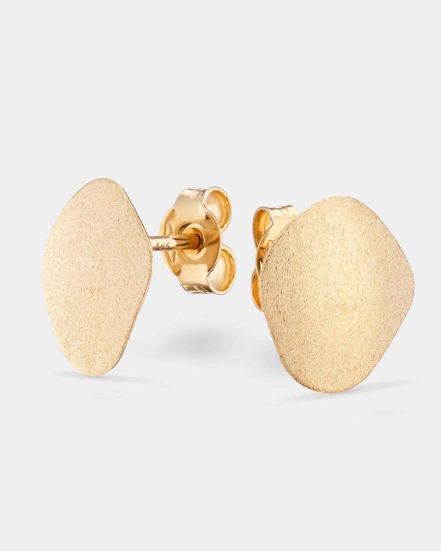 Cercei waterdrop din aur galben