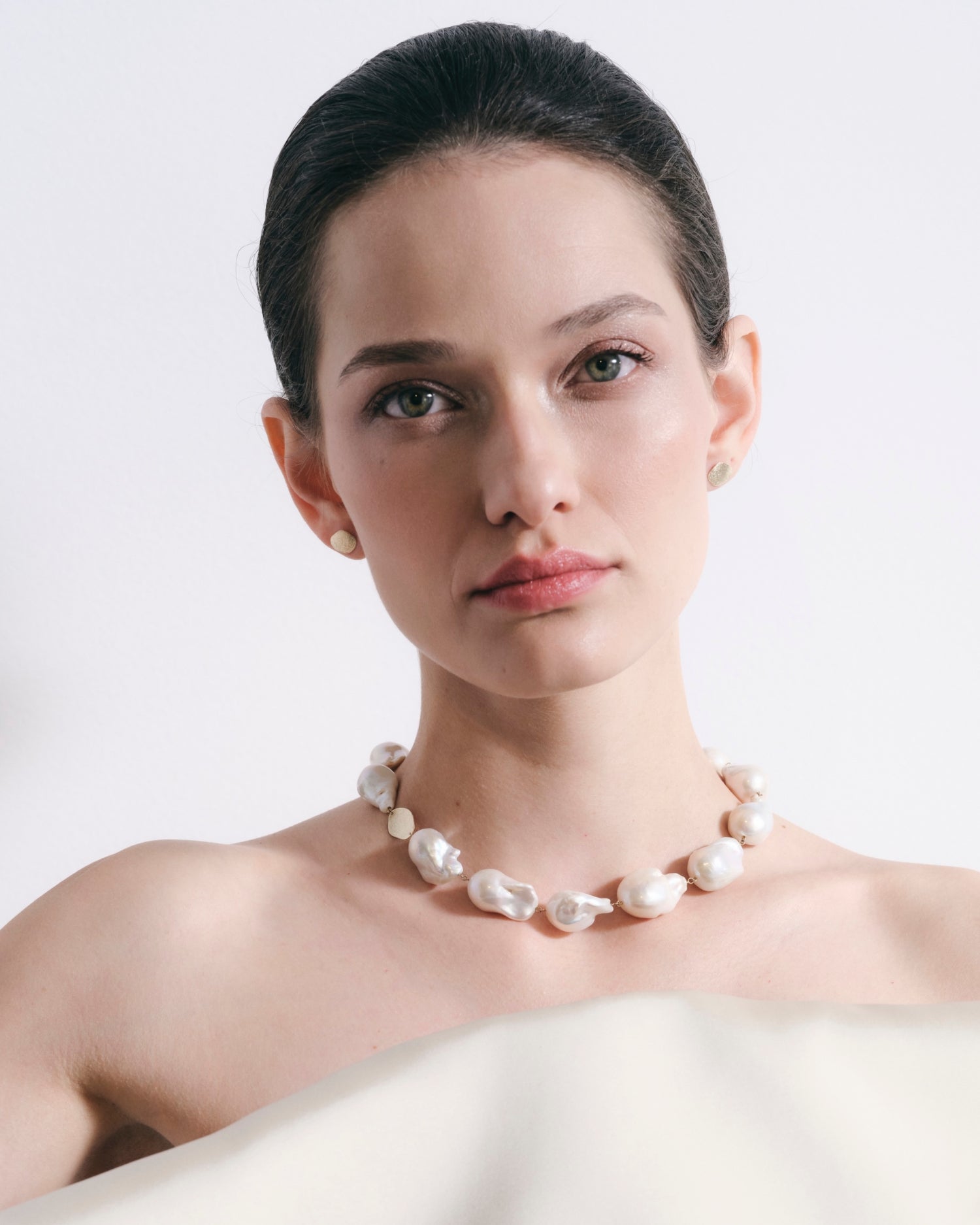 Cercei waterdrop din aur galben