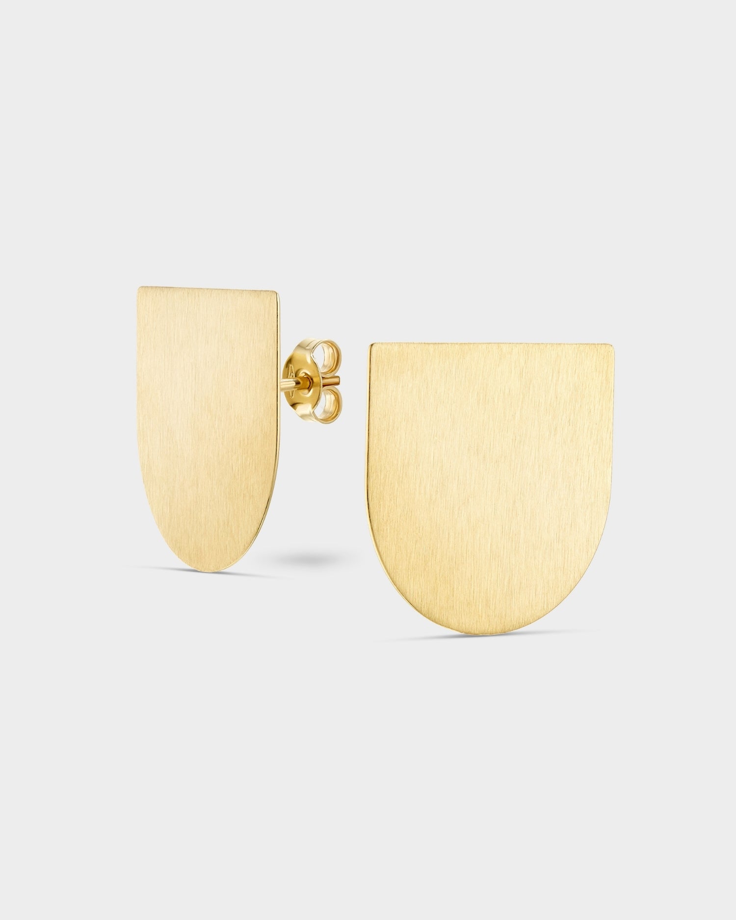 Yellow gold filled Time earrings
