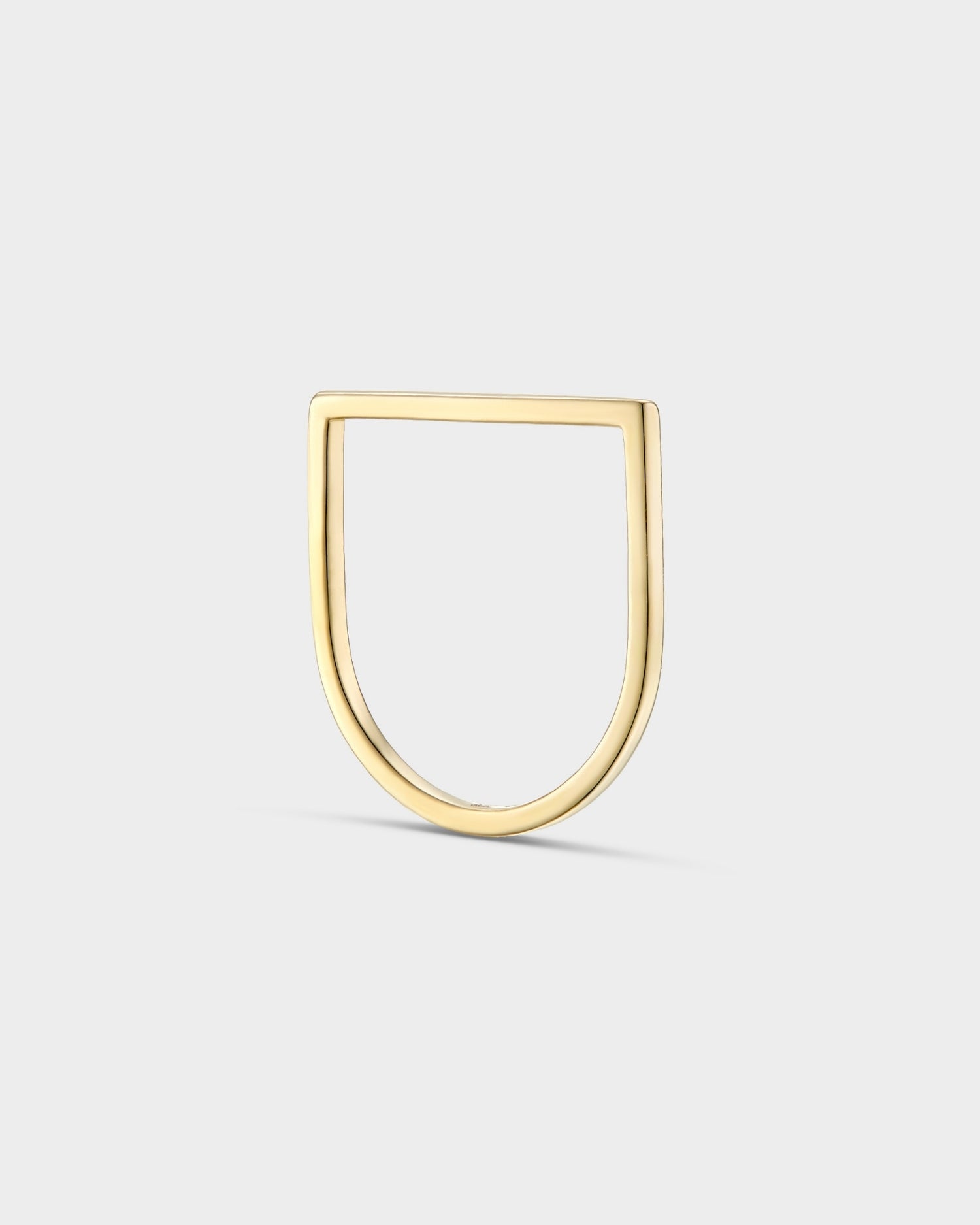 Thin yellow gold Time ring