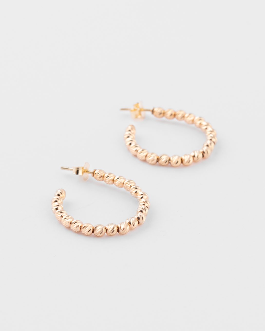 Cercei biluțe din aur galben