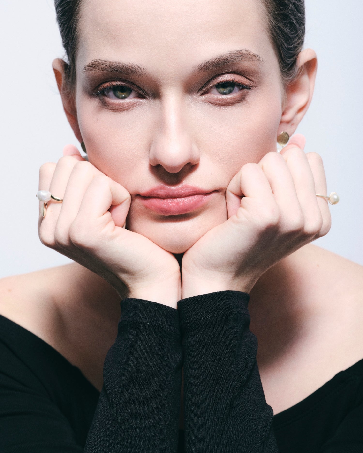 Inel din aur galben cu perlă barocă naturală