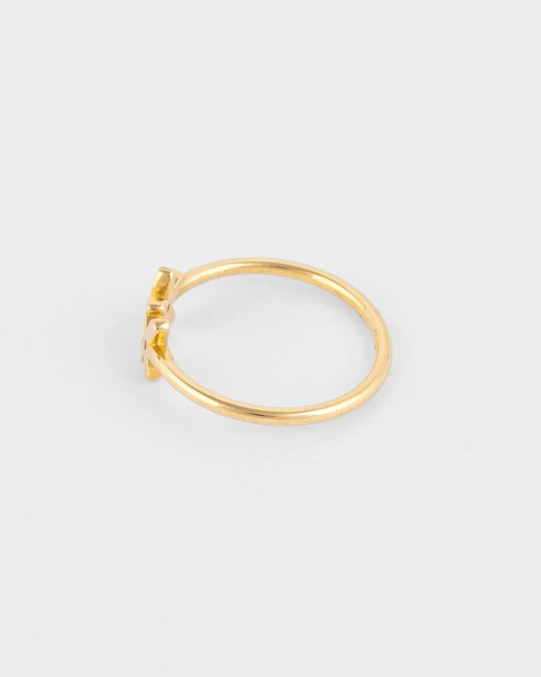 Inel cu liliac din aur galben