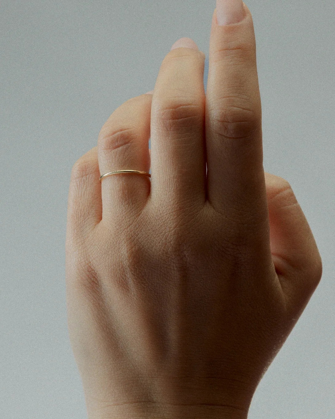 Yellow gold wire ring