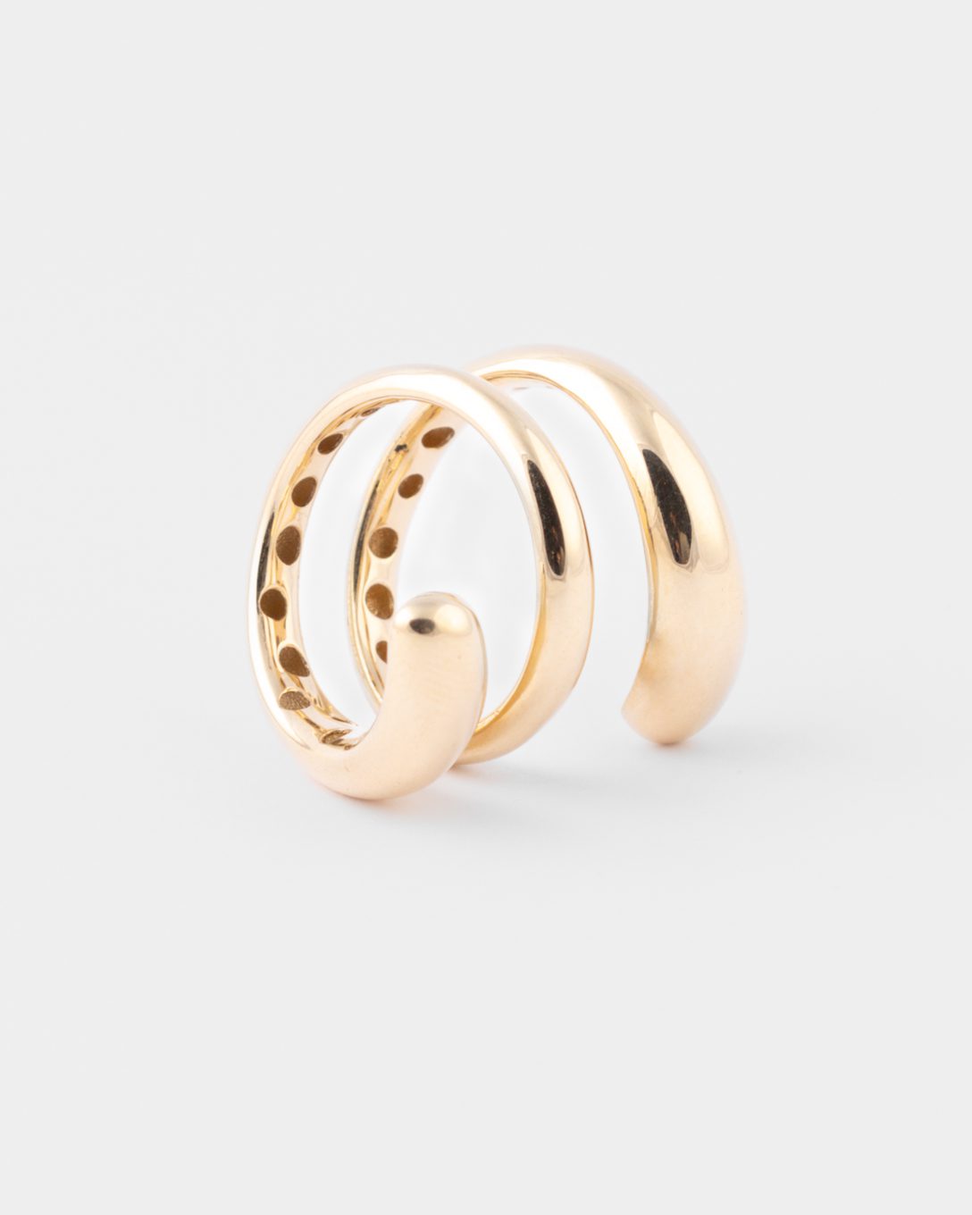 Yellow gold Melted piece XL ring