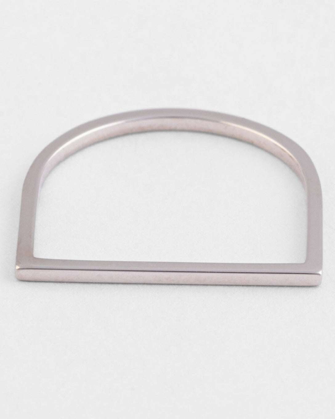 Inel subțire Timpul din aur alb