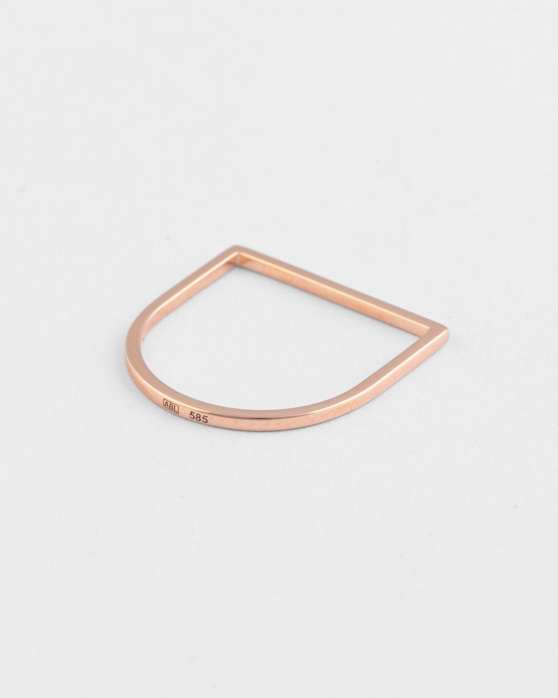 Inel subțire Timpul din aur rose