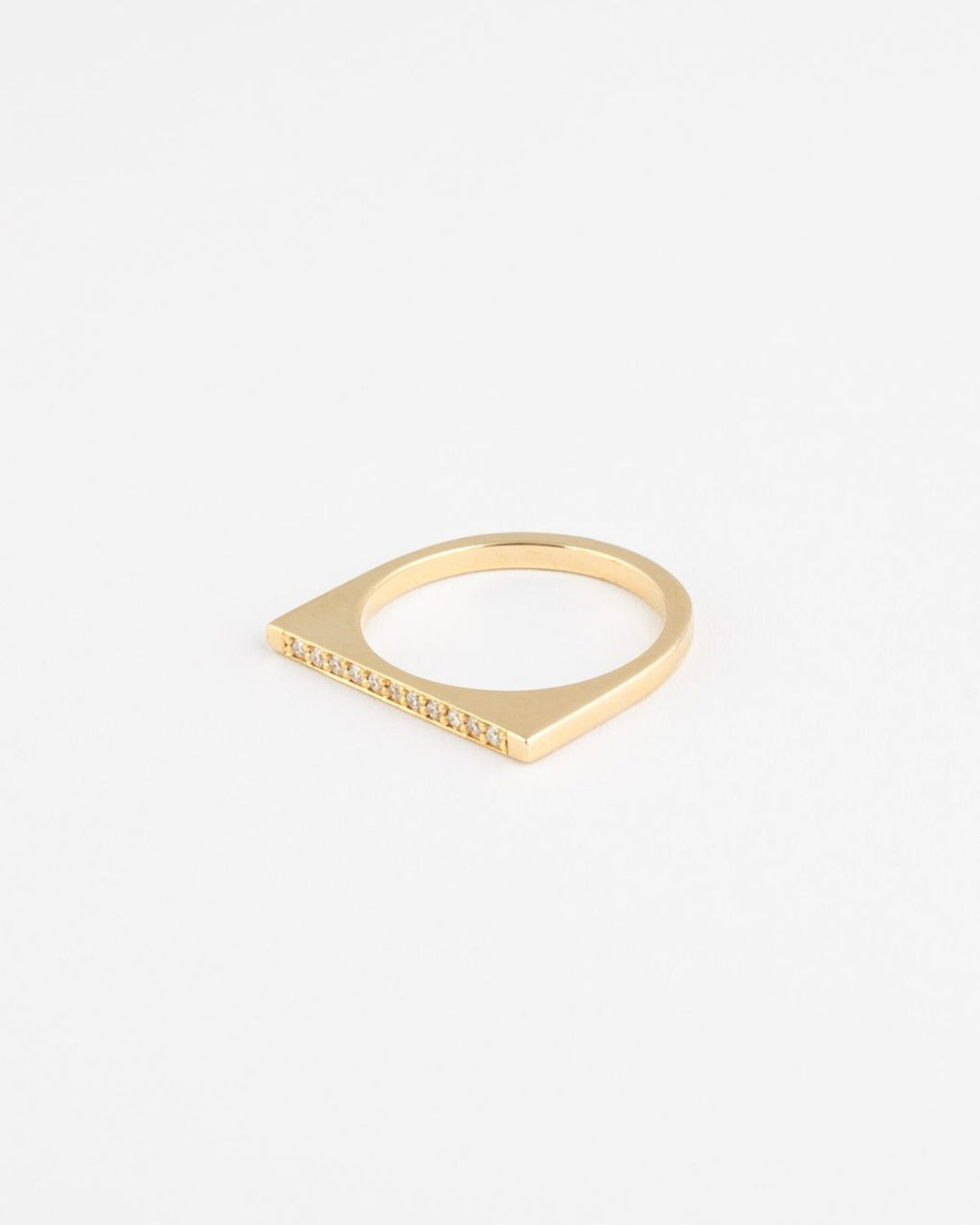Yellow gold diamond Time Structural ring | Abulil