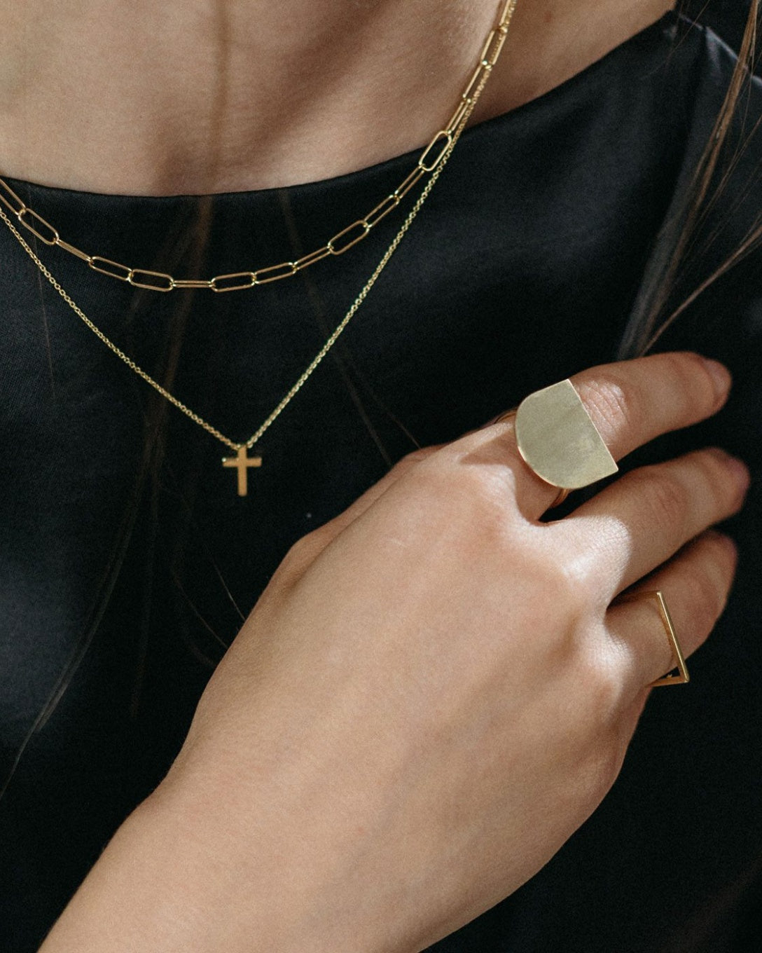 Inel subțire Timpul din aur galben