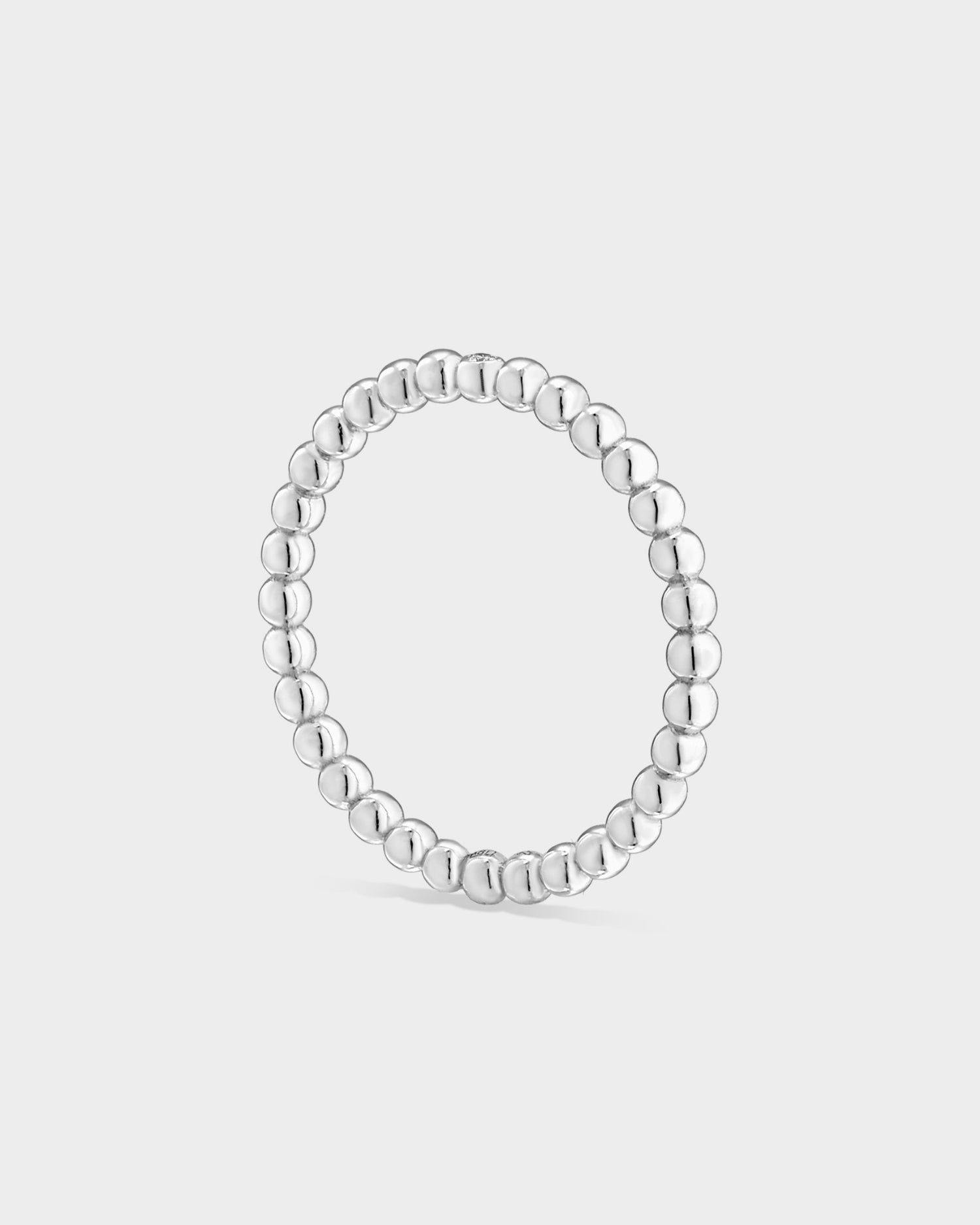 White gold diamond Infinity ring
