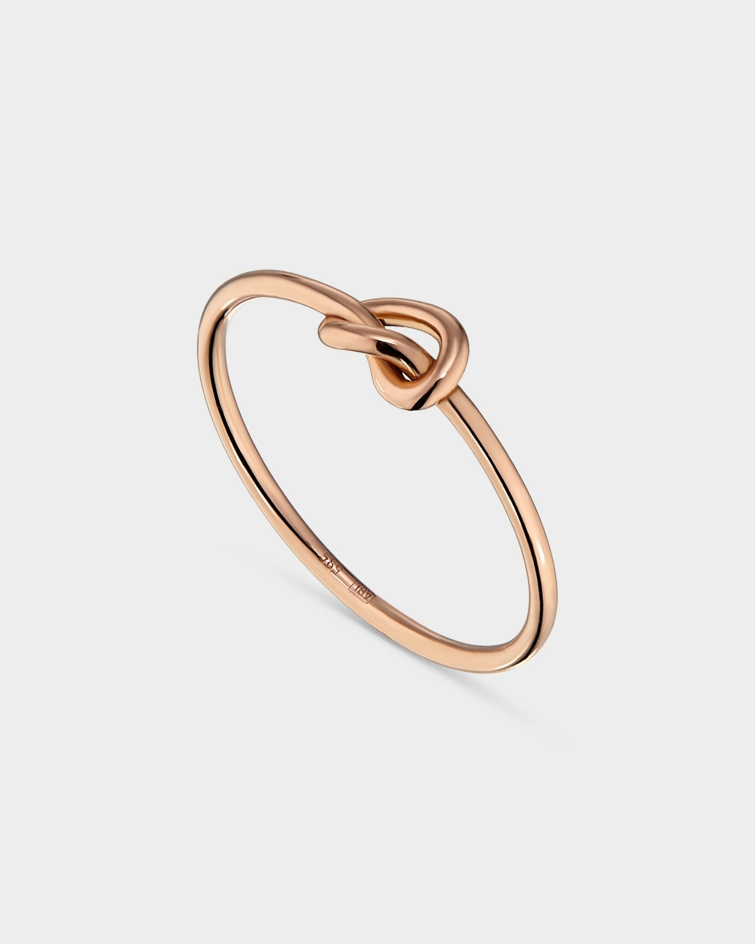 Rose gold Knotted ring