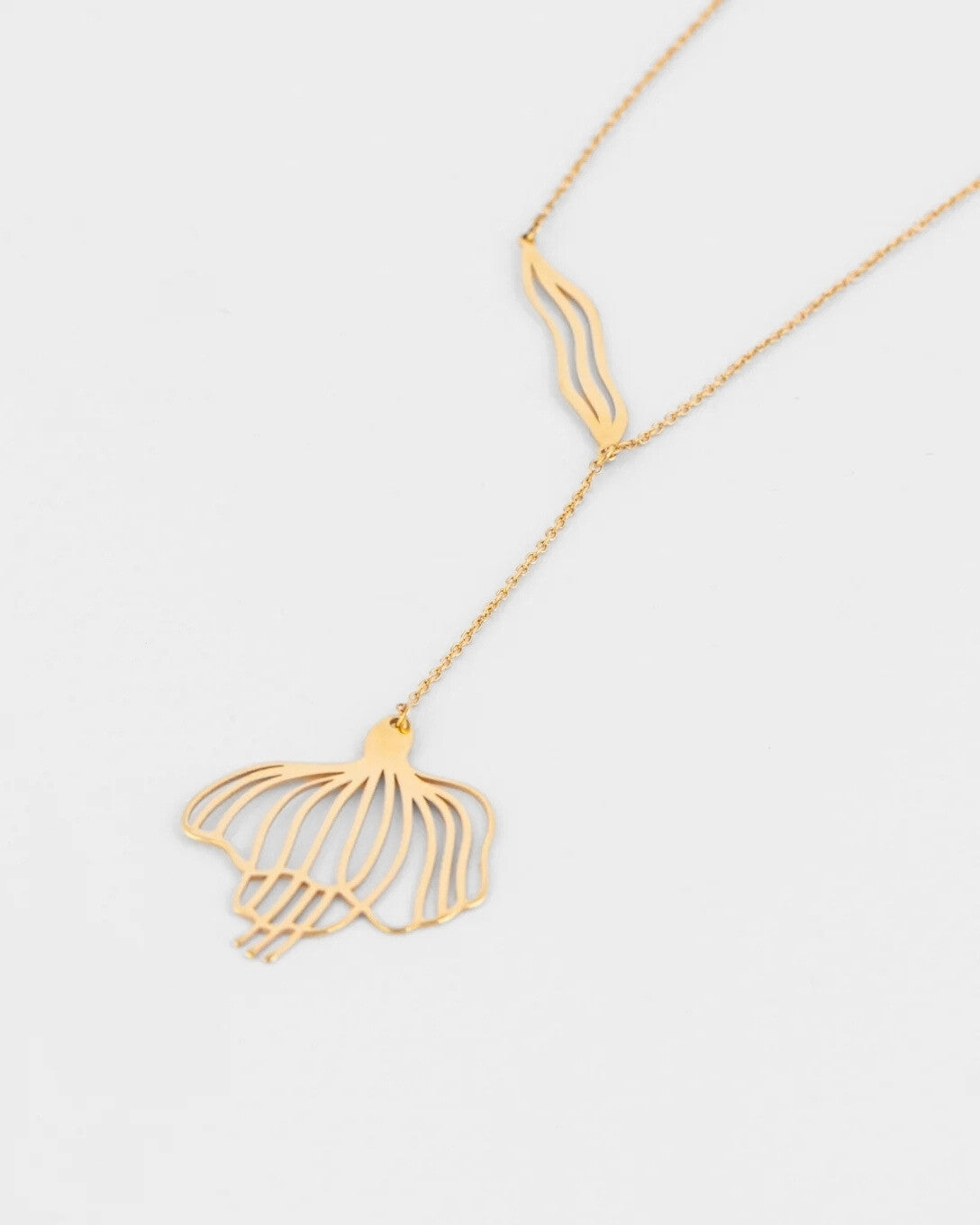 Lanț cu mac din aur galben