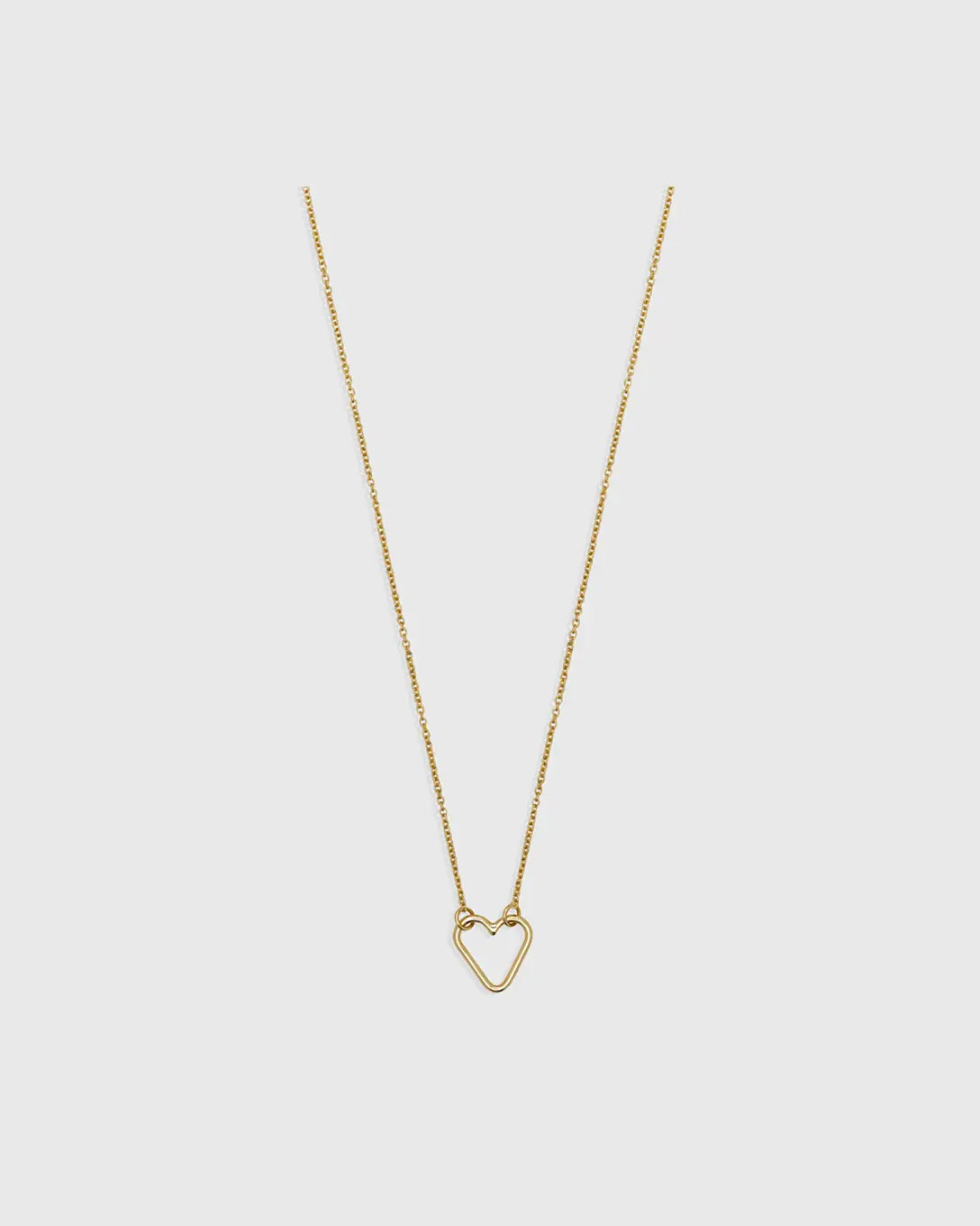 Lanț inimioară din aur galben