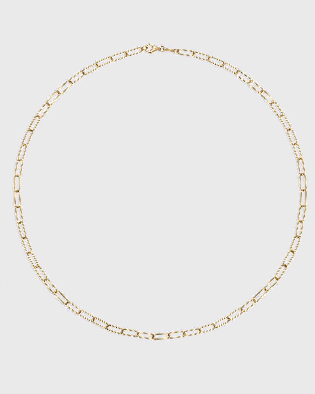 Lanț paperclip din aur galben