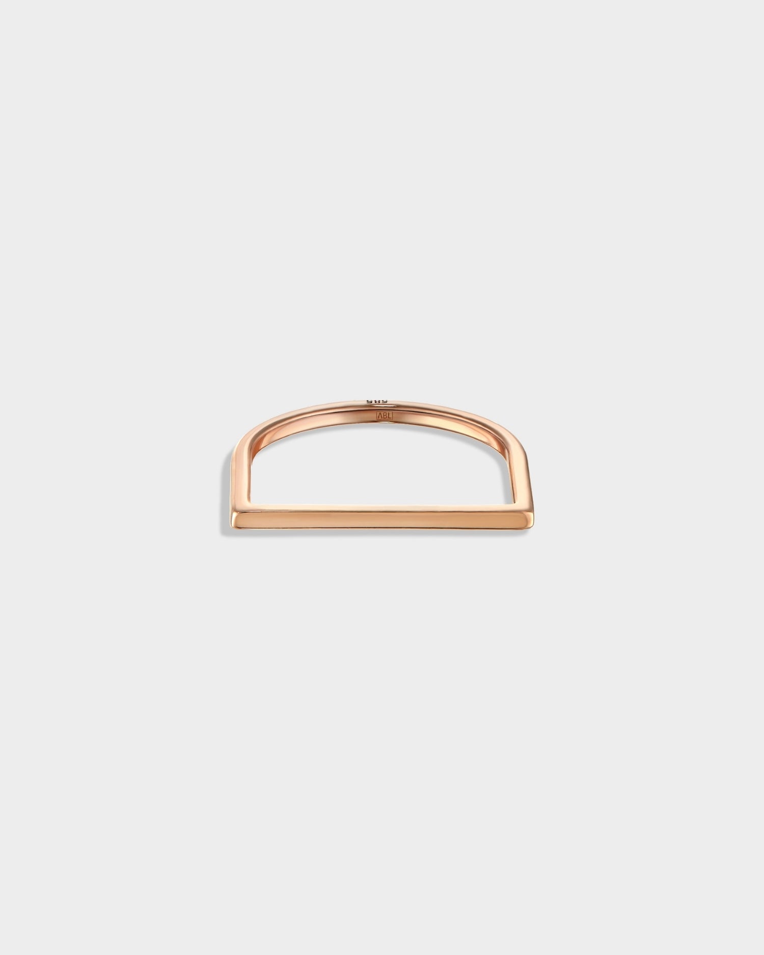 Rose gold thin Time ring